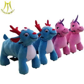 Hansel happy enjoy walking animal toys plush motorized animals in shopping mall proveedor
