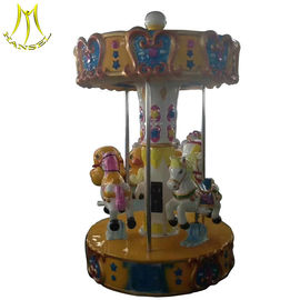 Hansel 2018 new kiddie ride for kids carousel horses sale in park proveedor
