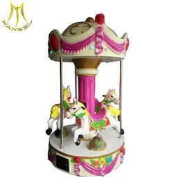 Hansel 2018 new kiddie ride for kids carousel horses sale in park proveedor