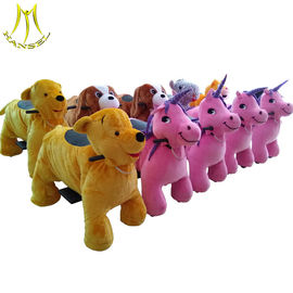 Hansel horse walking children ride on racing coin operating happy ride on animal proveedor