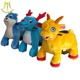 Hansel  electric kids walking motorized plush riding animals in mall with CE certificate proveedor