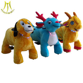 Hansel  electric kids walking motorized plush riding animals in mall with CE certificate proveedor