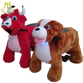 Hansel fairground kids motorized animal toy rides on plush motorized animals proveedor