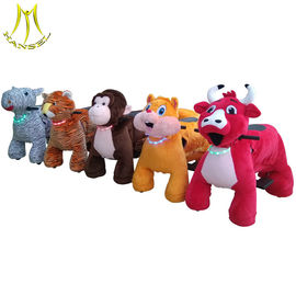 Hansel shopping mall battery powered coin operated plush ride on animal proveedor