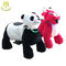 Hansel  coin operated electric plush kids animal panda rider in parties proveedor