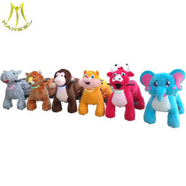 Hansel attractive designs plush battery ride on animals for amusement park proveedor