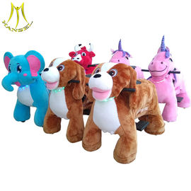 Hansel attractive designs plush battery ride on animals for amusement park proveedor