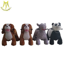 Hansel  plush dog toys rides child animal car electric walking toys for mall proveedor