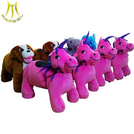 Hansel animal toy rides toy horse on wheels plush animal electric scooter proveedor