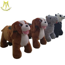 Hansel animal toy rides toy horse on wheels plush animal electric scooter proveedor