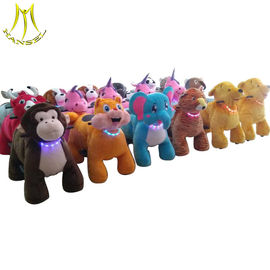 Hansel  battery operatd indoor rides animal design coin operated plush toy machine with light proveedor