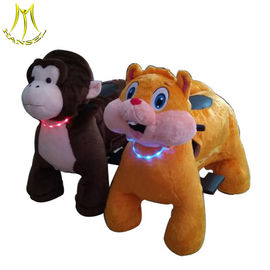Hansel 	2018 attraction plush unicorn electric scooter ride on animal toy proveedor