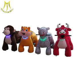Hansel 	2018 attraction plush unicorn electric scooter ride on animal toy proveedor
