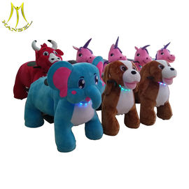 Hansel  plush toys stuffed animals on wheels battery operated ride animals zoo riders proveedor