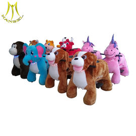 Hansel  plush toys stuffed animals on wheels battery operated ride animals zoo riders proveedor