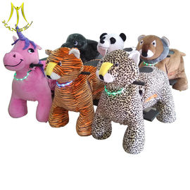 Hansel  plush toys stuffed animals on wheels battery operated ride animals zoo riders proveedor