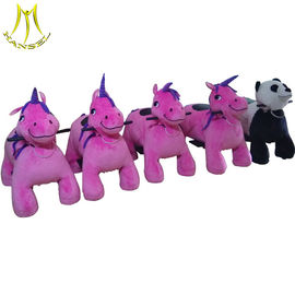 Hansel amusement park indoor coin operated electric ride on animals proveedor