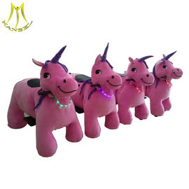 Hansel  battery car kiddy rides stuffed animal unicorn for kids proveedor