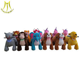 Hansel commercial plush coin operated animal mountable rides for shopping mall proveedor