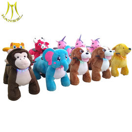 Hansel commercial plush coin operated animal mountable rides for shopping mall proveedor