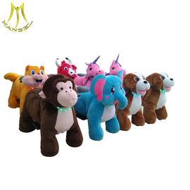 Hansel 2018 new design coin operated plush motorized animals moving horse proveedor