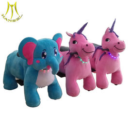 Hansel  plush spraying machine motorized plush riding animals mall car for kids proveedor