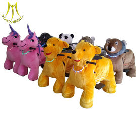 Hansel kids happy rides on animal motorized plush riding animals proveedor