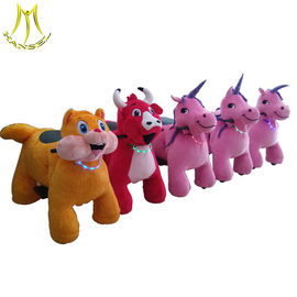 Hansel hot selling coin animals panda scooter plush rideable motorized animals proveedor