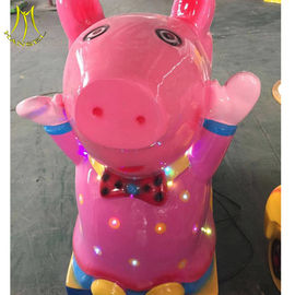 Hansel  kiddie rides with tokens amusement park pink pig ride proveedor