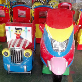 Hansel  theme park equipment for sale swing motor ride fiber glass electric kid motorcycle ride on toy proveedor