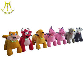 Hansel  rechargeable battery operated coin operated stuffed rides on unicorn motorized plush animal proveedor