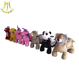Hansel coin operated kids electric bicycle plush animal toys for birthday party for rent proveedor
