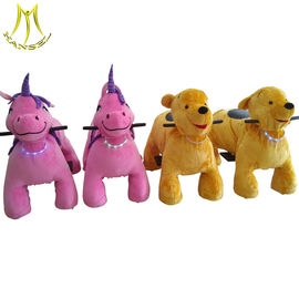 Hansel electrronic animals kids amusement ride on plush toy car proveedor
