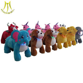 Hansel electrronic animals kids amusement ride on plush toy car proveedor