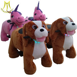 Hansel electrronic animals kids amusement ride on plush toy car proveedor