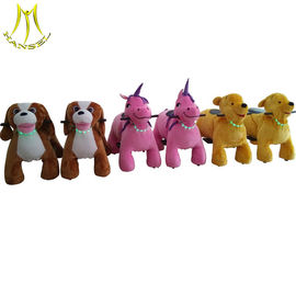 Hansel amusement coin operated walking electric toys stuffed animal ride proveedor