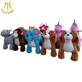 Hansel amusement park kids walking car plush animal electric scooter proveedor