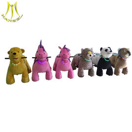 Hansel  coin operated plush outdoor ride walking animals for shopping mall proveedor
