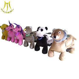 Hansel  coin operated plush outdoor ride walking animals for shopping mall proveedor
