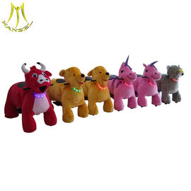 Hansel   hot coin operated rideable horse toys plush animal toy rides proveedor