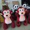 Hansel   hot sale children plush battery operated zoo animal toys happy monkey ride in mall proveedor