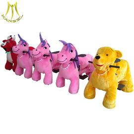 Hansel chilldren pedal car motorized animal walking plush ride for sale proveedor