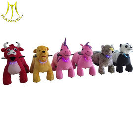 Hansel chilldren pedal car motorized animal walking plush ride for sale proveedor
