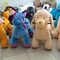 Hansel safari plush animals funny moving animal horse rides toys for family parties proveedor