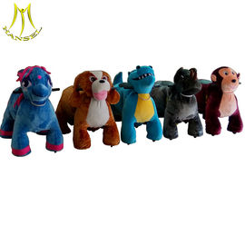 Hansel indoor playground stuffed electric animal scooter for family park proveedor