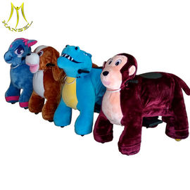 Hansel  coin operated electric plush rideable animal toy unicorn electric scooter with battery proveedor