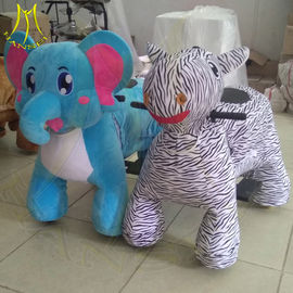 Hansel import coin operated amusement park funny ride on plush animals proveedor
