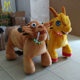 Hansel indoor playgroound for sale plush drive on animals unicorn electric scooter with battery proveedor