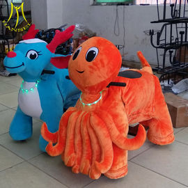 Hansel children's electric car ride on toy plush animal rides electric animal scooter ride proveedor