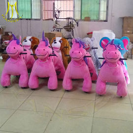 Hansel amusement park playground electric plush motorized riding animals proveedor